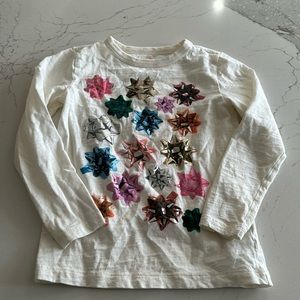 Crew Cuts Long Sleeve Bow Tee